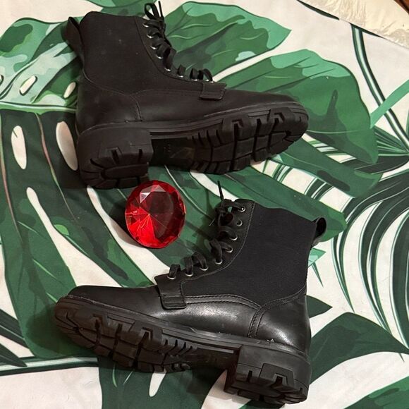 Rag & Bone Black Lace-Up Boots main image 10